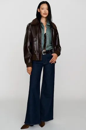 Frame Denim The Palace High-Rise Wide-Leg Jeans