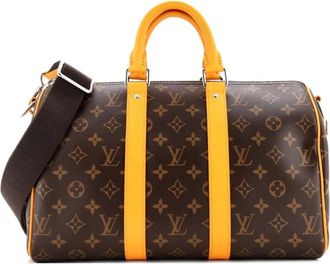 Louis Vuitton Keepall Bandouliere Bag Macassar Monogram Canvas 35 crossbody bag - Bruin