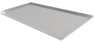 OEM Piano Di Lavoro In Acciaio Inox Resistente Agli Acidi 55 X 55 Cm, Spianatoia Con Bordo Sovrapposto