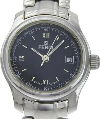 Fendi Pre-owned Watches, female, Black, Size: ONE SIZE Pre-owned Orologi Stainless Steel Watch