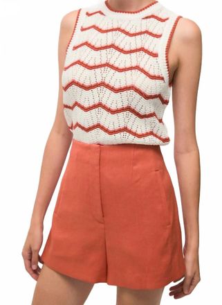 Veronica Beard Jazmin Short In Persimmon