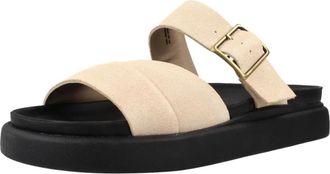 Clarks Aristella Mule - Dames - Sandalen - Beige - 40 EU - Leer - Schoenen
