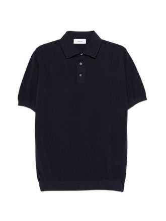 Lardini Dark Blue Shirt Collar Polos