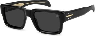 Eyewear by David Beckham Zonnebril - Heren - Zonnebrillen - Zwart - 53 MM - Accessoires