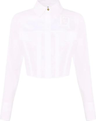 Elisabetta Franchi embroidered shirt - White