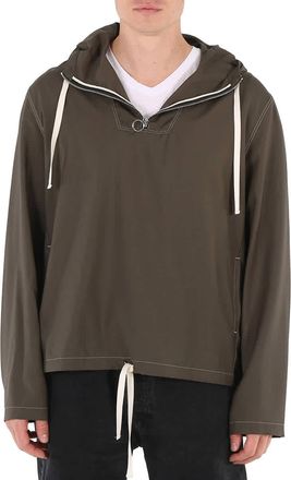 Uniforme Mens Khaki Cool Wool Stitch Detail Hoodie