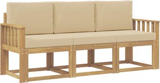 vidaXL Conjunto De Sof&aacute;s De Exterior 3 Uds. Vidaxl