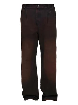 Song for the Mute Les Olympiades pleated jeans - men - Cotton/Cotton - 48 - Brown