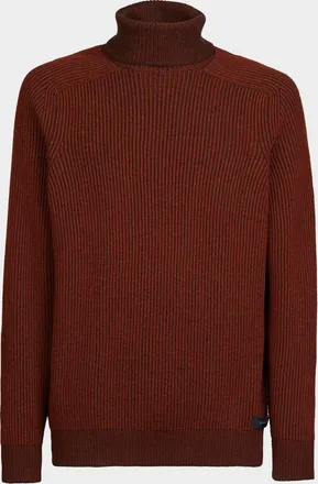 Sease Mens Dinghy Cashmere Rib Reversible Rollneck Sweater