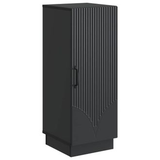 vidaXL Aparador Negro 33 X 34,5 X 87 Cm Madera De Ingenier&iacute;a Vidaxl