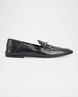 Gucci Jordaan Soft Leather Loafers with Horsebit