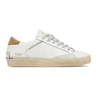 Crime London Distressed Leather Trainers - male - Crime London - Sneakers - White - 12 UK - Shoes