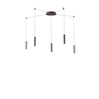 Netlighting Candle LED 5 Light Ceiling Pendant Bronze