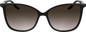Calvin Klein Womens Sunglasses CK25504S - Black with Gradient Wine Lens
