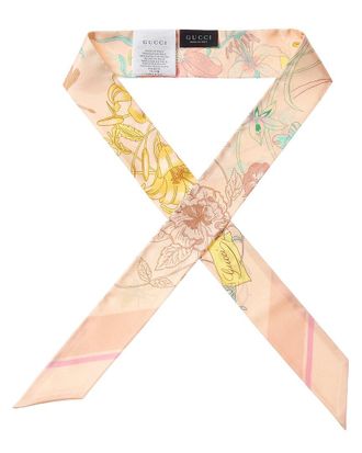 Gucci Printed Silk Ribbon