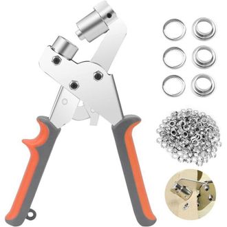OEM Perforadora Profesional De Ojales Con 500 Piezas (&oslash;10 Mm) De Metal Para Cuero, Tela Y Pvc