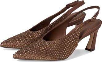 Naturalizer Womens 27 Edit Elaine Pump, Cocoa Brown Sparkle Satin, 6 UK