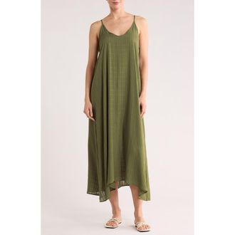 Nordstrom Rack Textured Flowy Cover-Up Dress in Olive Sarma at Nordstrom Rack, Size X-Small
