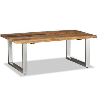 Berkfield Home Coffee Table Solid Reclaimed Wood 100x60x38 cm in Brown | Size: 100 x 60 x 38 cm