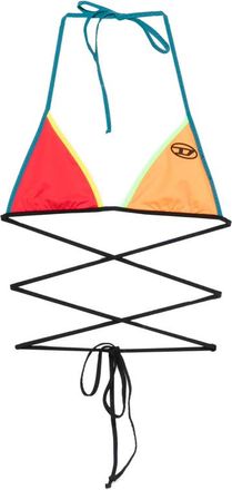 Diesel Logo-detail Tie Bikini Top
