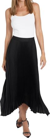 Love Token Jennifer Pleated Skirt In Black
