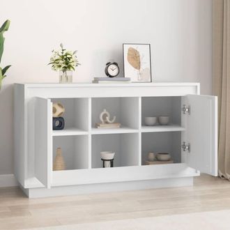 Berkfield Home Sideboard White 102x35x60 cm Engineered Wood | Size: 102 x 35 x 60 cm