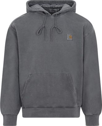 Carhartt Work in Progress Black Logo Patch Hoodie
