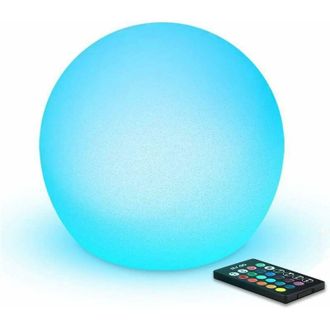 OEM L&aacute;mpara Esf&eacute;rica Led Luminosa De 20 Cm Con Control Remoto Y 16 Colores Rgb Regulables, Luz De Estado De &Aacute;nimo Que Cambia De Color, L&aacute;mpara De Noche Le