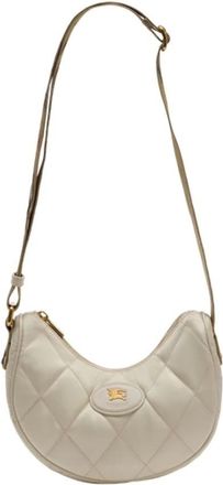 Burberry Cross Body Bags, female, White, Size: ONE SIZE Horseshoe Crossbody Bag