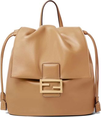 Fendi Backpacks, female, Beige, Size: ONE SIZE Backpack