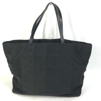 Chanel Pre-owned Tote Bags, female, Black, Size: ONE SIZE Pre-owned Nylon Tote Bag