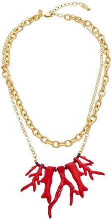 Kenneth Jay Lane Plated Layer Necklace