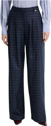 Fracomina Dames, Broeken, Blauw, Maat: XS Viscose