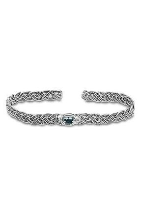 Samuel B. Sterling Silver Blue Topaz Braided Bangle at Nordstrom Rack