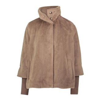 Zero Jassen, Dames, Bruin, M, Leer, Fellimitat-Jacke