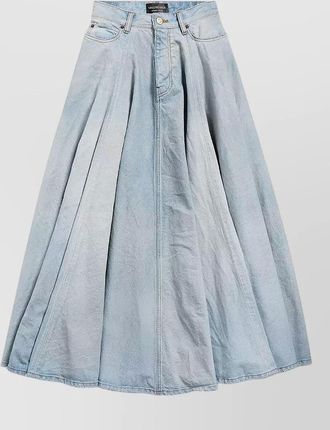 Balenciaga high waisted pleated mini skirt belt loops