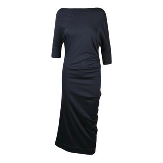 Vivienne Westwood SS Thigh Jersey Jurk - Dames - Casual kleedjes - Blauw - S - Katoen - Kleedjes