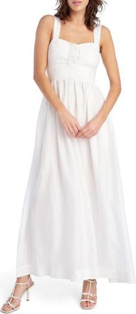Favorite Daughter The Pretty Pintuck Sleeveless Maxi Dress in White at Nordstrom, Size 10