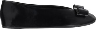 Ferragamo Black Vanna Ballet Flats