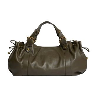 Gerard Darel Le 24H Handtas - Dames - Tassen - Groen - Maat: ONE Size Zijde