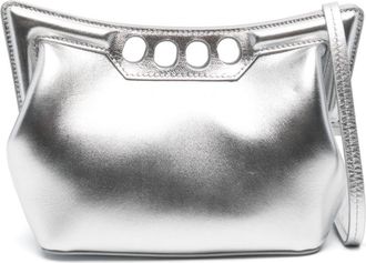 Alexander McQueen mini The Peak shoulder bag - women - Lamb Skin - One Size - Silver