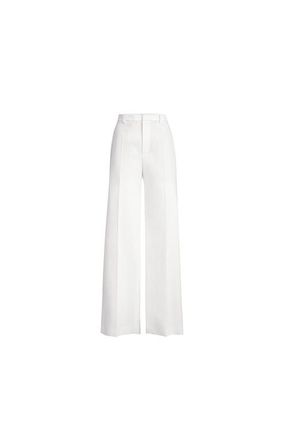 Brunello Cucinelli Loose Flared Trousers in White at Nordstrom, Size 48 It