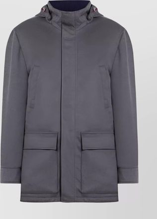 Brunello Cucinelli long hooded padded cashmere jacket