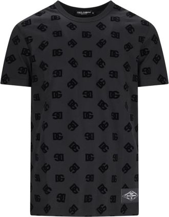 Dolce & Gabbana Casual Katoenen T-Shirt voor Mannen - Heren - T-shirts - Zwart - M - Katoen - Tops