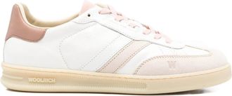 Woolrich White Double U. T Cracked Calf Sneakers
