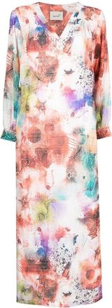Bambah Gardenia floral maxi dress - women - Elastane/Cotton - One Size - Multicolour