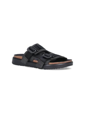Birkenstock Womens Sandals Black Nubuck Leather