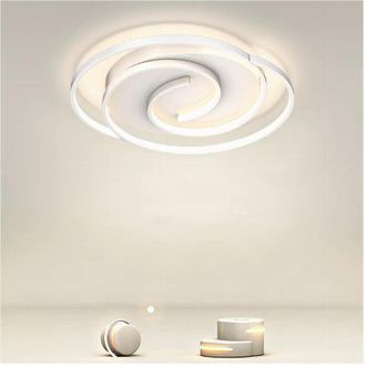 Trade Shop Trade Shop - Copy Of Plafoniera Led 32 W Rettangolare Oro Design Moderno Lampadario A Soffitto 50224