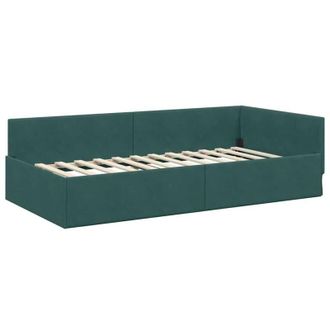 vidaXL Estructura De Cama En Esquina Verde Oscuro 100 Cm X 200 Cm Vidaxl