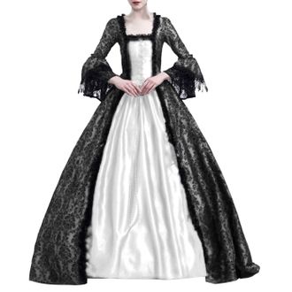 Generic 1800s Rococo Dresses for Women UK Medieval Queen Victoria Dress Victorian Ball Gowns Costumes Renaissance Vintage Tea Party Prom Dress Masquerade Dres
